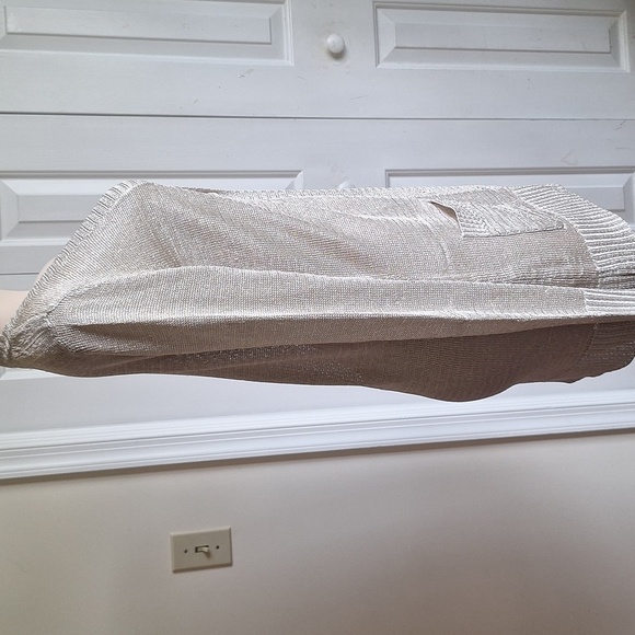 Chic Metallic Cardigan Sweater Size M - Picture 4 of 13